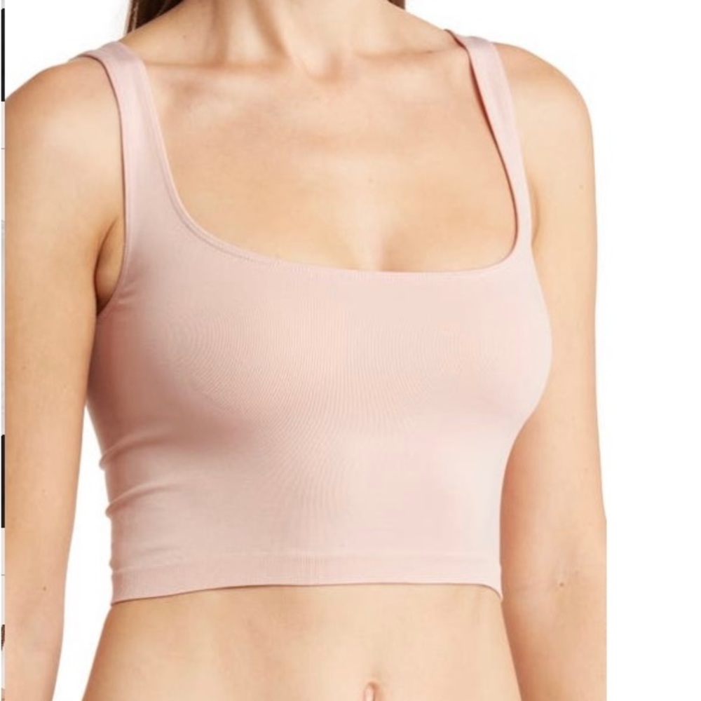 NWT Free People Scoop Neck Crop Cami - Picture 2 of 5